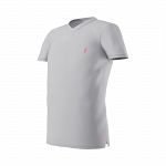 Eye V-Neck Light Grey / Pink